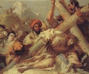 Giandomenico Tiepolo Christ Falls on the Road to Calvary Germany oil painting reproduction